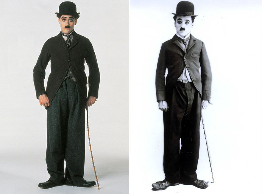 Robert Downey Jr. as Charlie Chaplin in Chaplin (1992)
