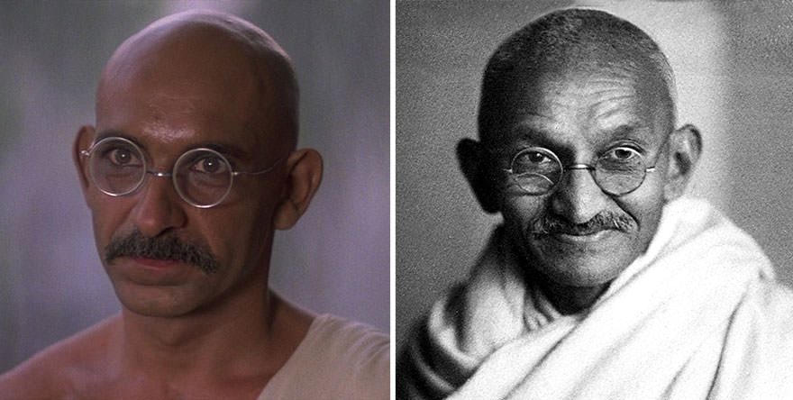 Ben Kingsley as Mohandas Gandhi in Gandhi (1982)