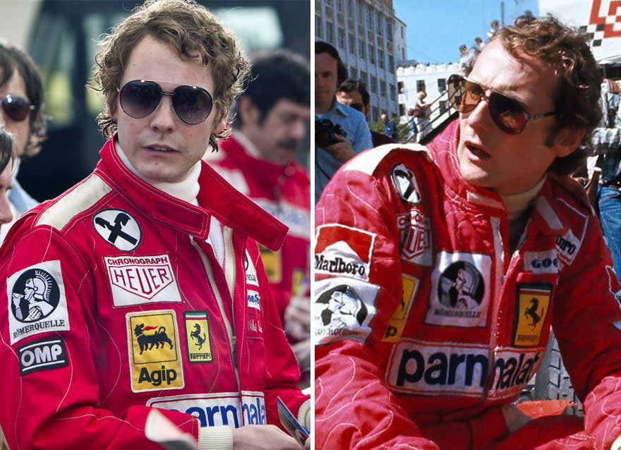 Daniel Brühl as Niki Lauda in Rush (2013)