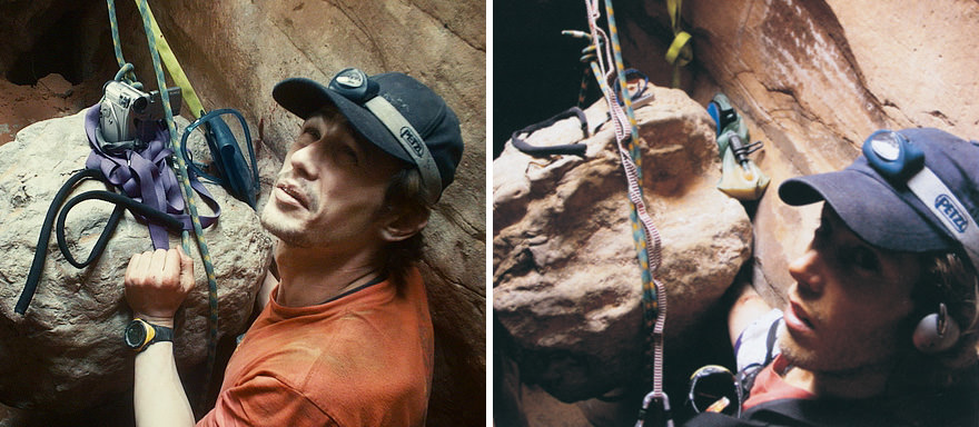 James Franco as Aron Ralston in 127 hours (2010)