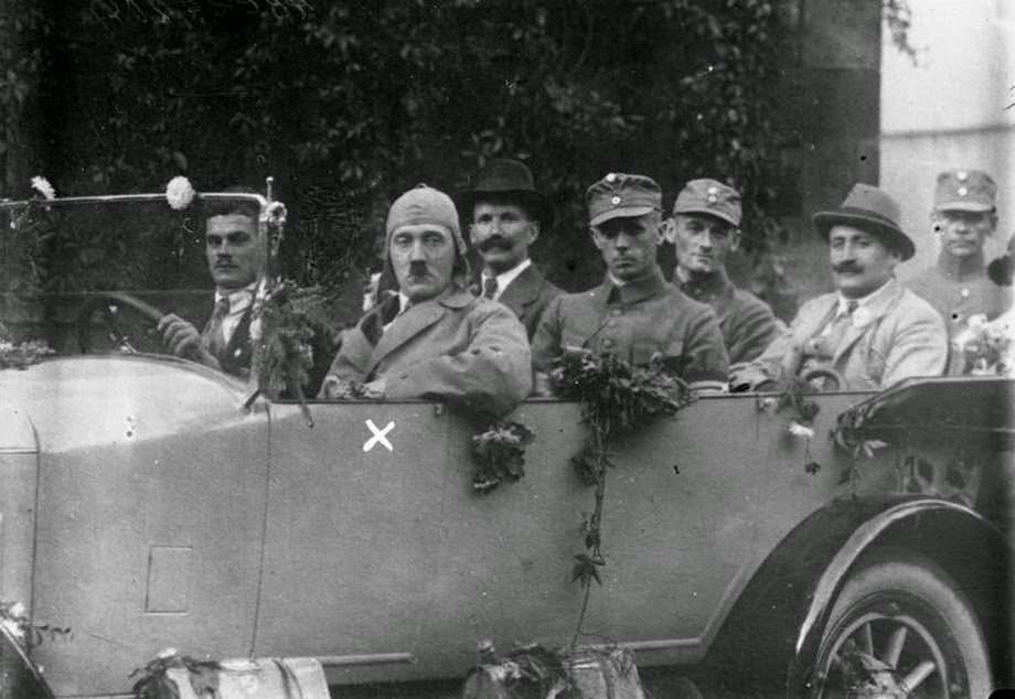 Hitler during the election campaign in 1923