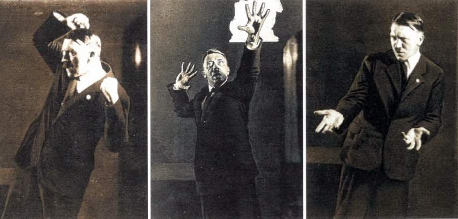 Staged photoset “Apocalyptic, visionary, persuasive”, Heinrich Hoffmann, 1925