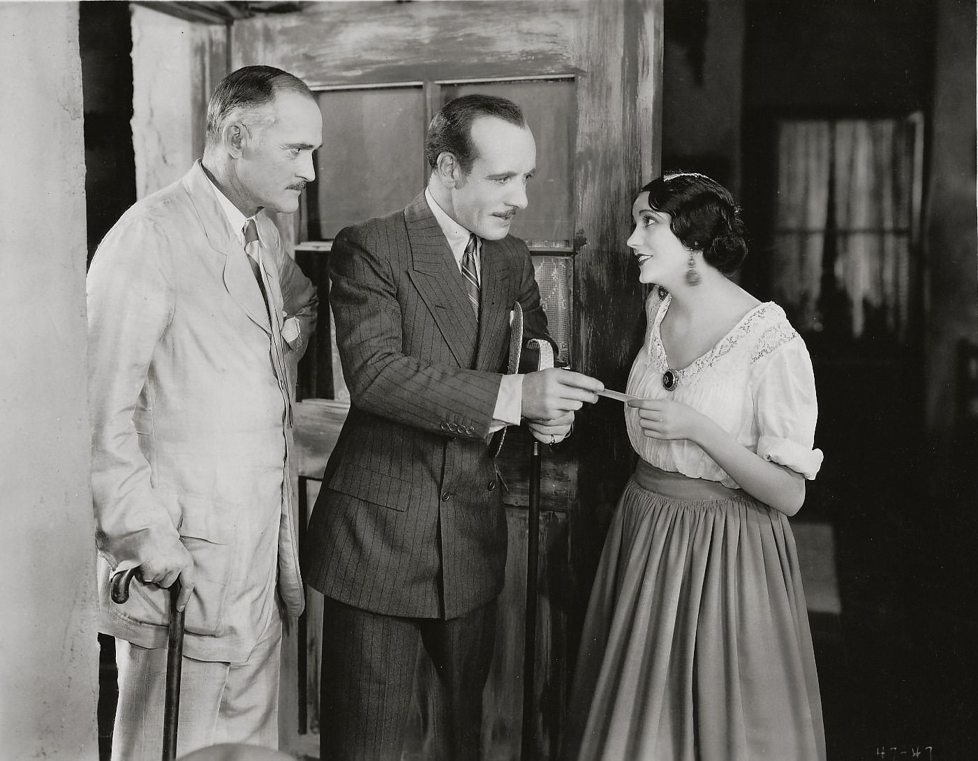 Barbara La Marr in "The Girl from Montmartre", 1926 with E. H. Calvert (on left), and Lewis Stone