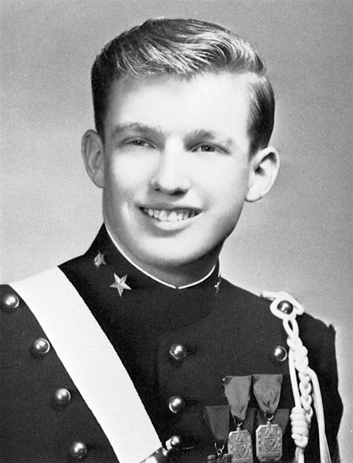 Young Donald Trump in New York’s Military Academy