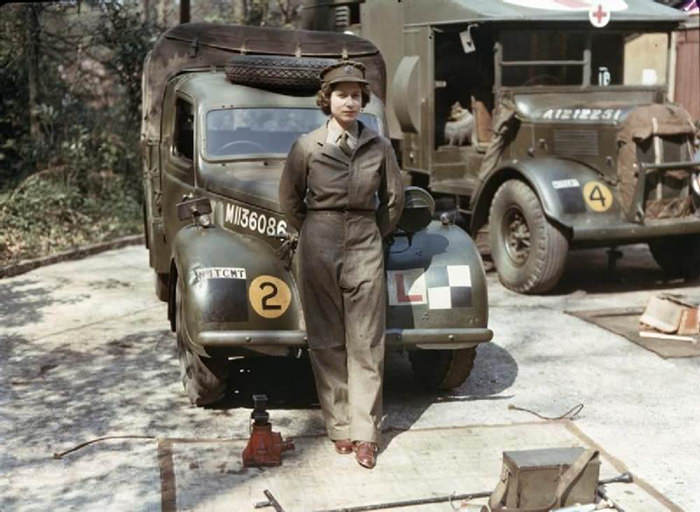 Eighteen-year-old Princess Elizabeth Of England, 1945