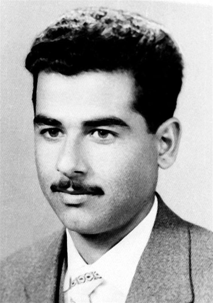 Young Saddam Hussein, former President of Iraq