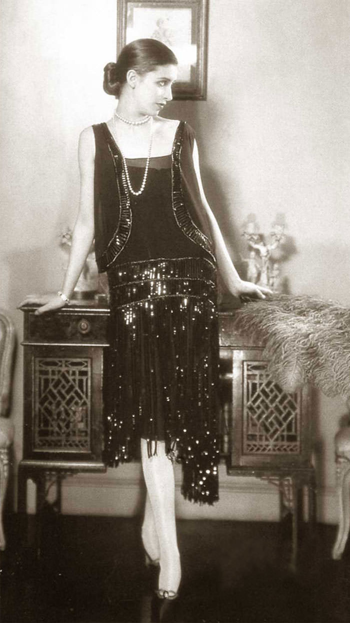 Marion Morehouse in Crepe Romain Dress by Chanel, 1926