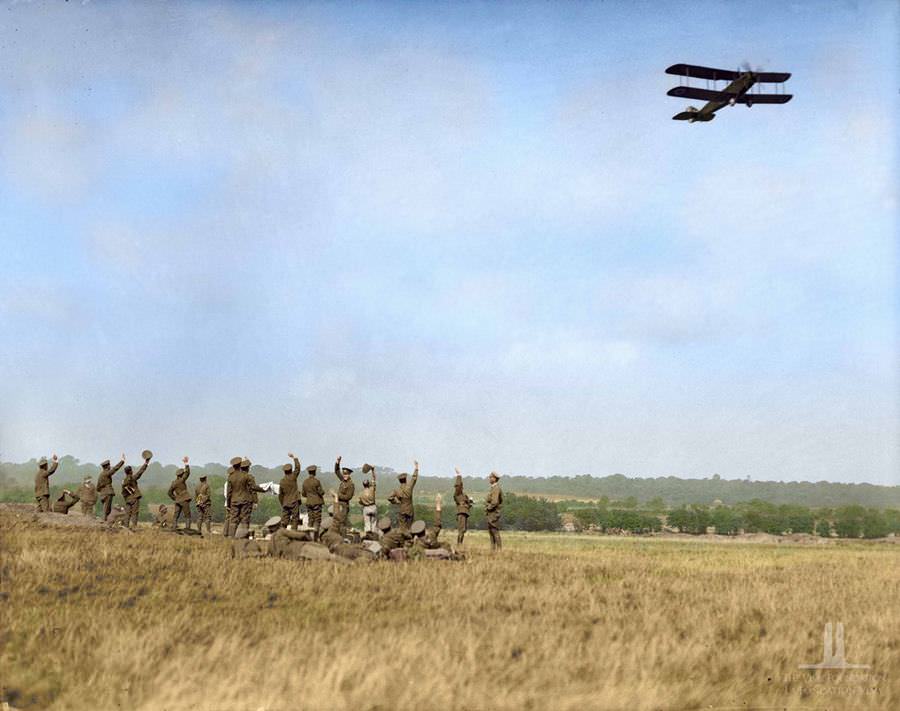 Military demonstration Shorncliffe Sept 1917