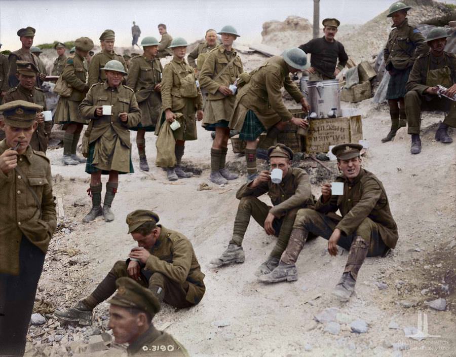 To the Free Coffee at Canadian Advance East Of Arras Sept 1918