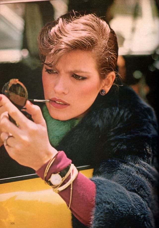 Gia Carangi photographed by Arthur Elgort for Vogue, October 1979