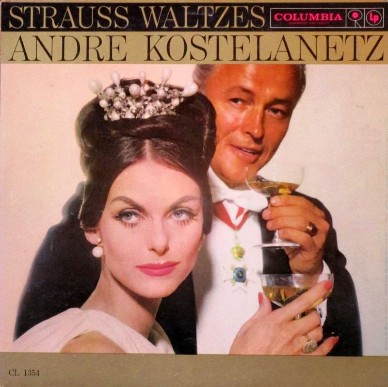 Strauss Waltzes, Andre Kostelanetz & His Orchestra, Model Anne St. Marie, 1959