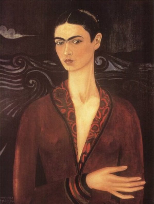Self Portrait in a Velvet Dress, 1926