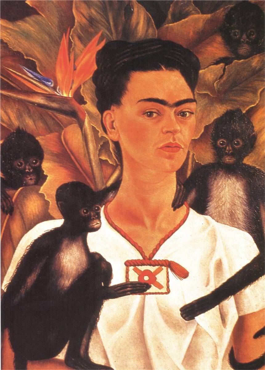 Self Portrait with Monkeys, 1943