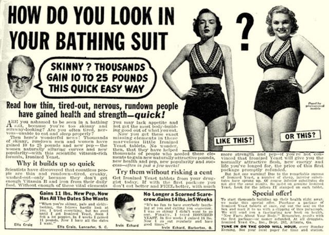 50+ Hilarious Vintage Ads Promoting Weight Gain For Women For Ridiculous Reasons