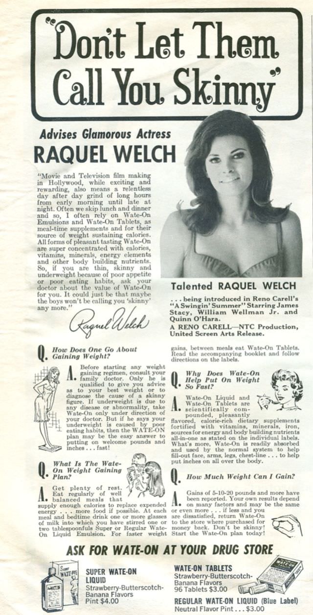 50+ Hilarious Vintage Ads Promoting Weight Gain For Women For Ridiculous Reasons