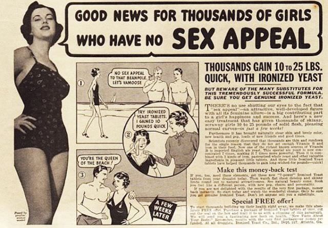 50+ Hilarious Vintage Ads Promoting Weight Gain For Women For Ridiculous Reasons