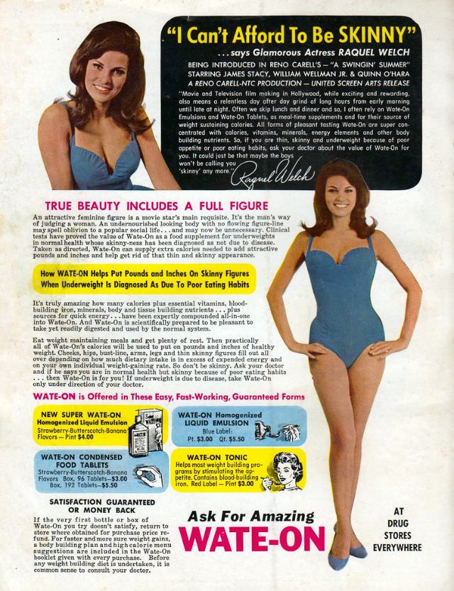 50+ Hilarious Vintage Ads Promoting Weight Gain For Women For Ridiculous Reasons