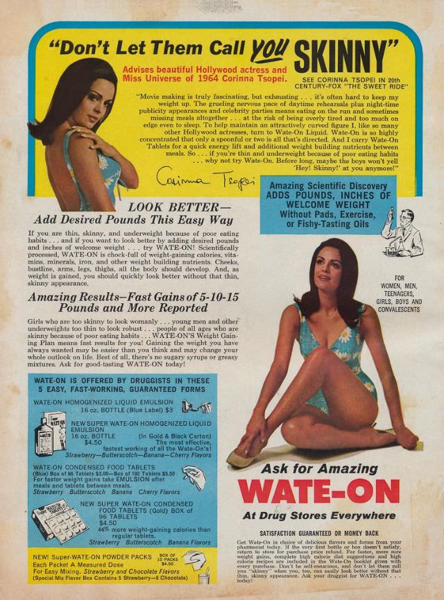 50+ Hilarious Vintage Ads Promoting Weight Gain For Women For Ridiculous Reasons