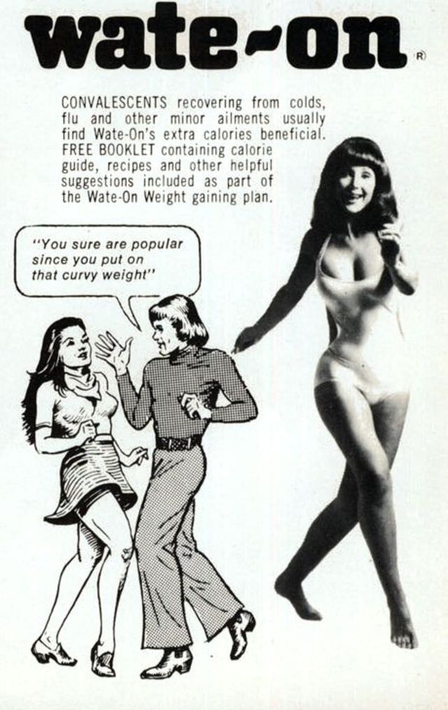 50+ Hilarious Vintage Ads Promoting Weight Gain For Women For Ridiculous Reasons