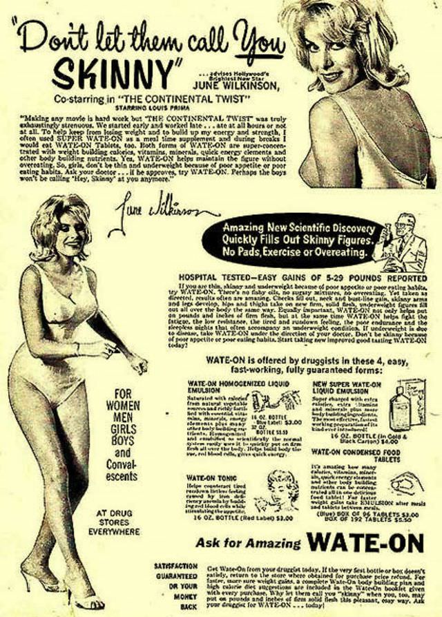 50+ Hilarious Vintage Ads Promoting Weight Gain For Women For Ridiculous Reasons