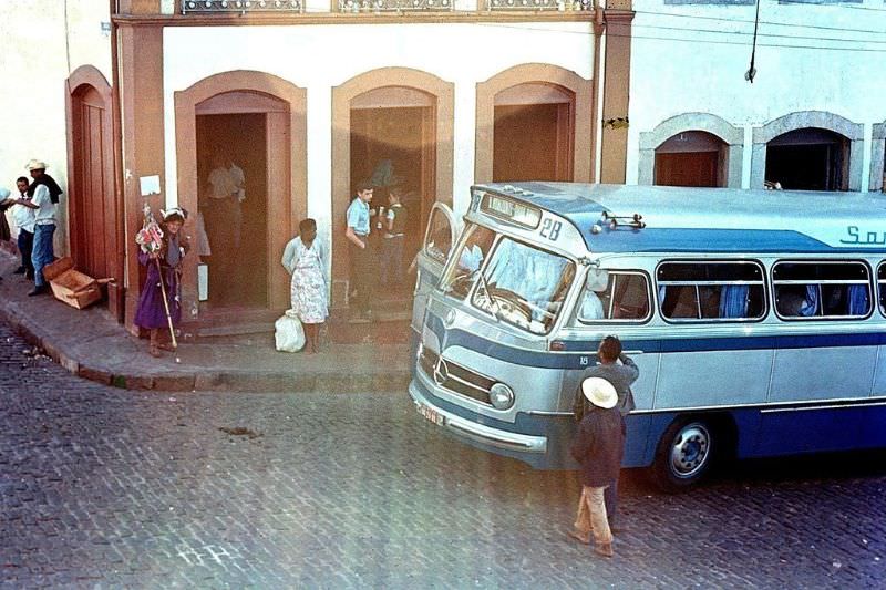 Minas Gerais. Famous Elderly Lady whose spot was the praca where the buses arrived and departed