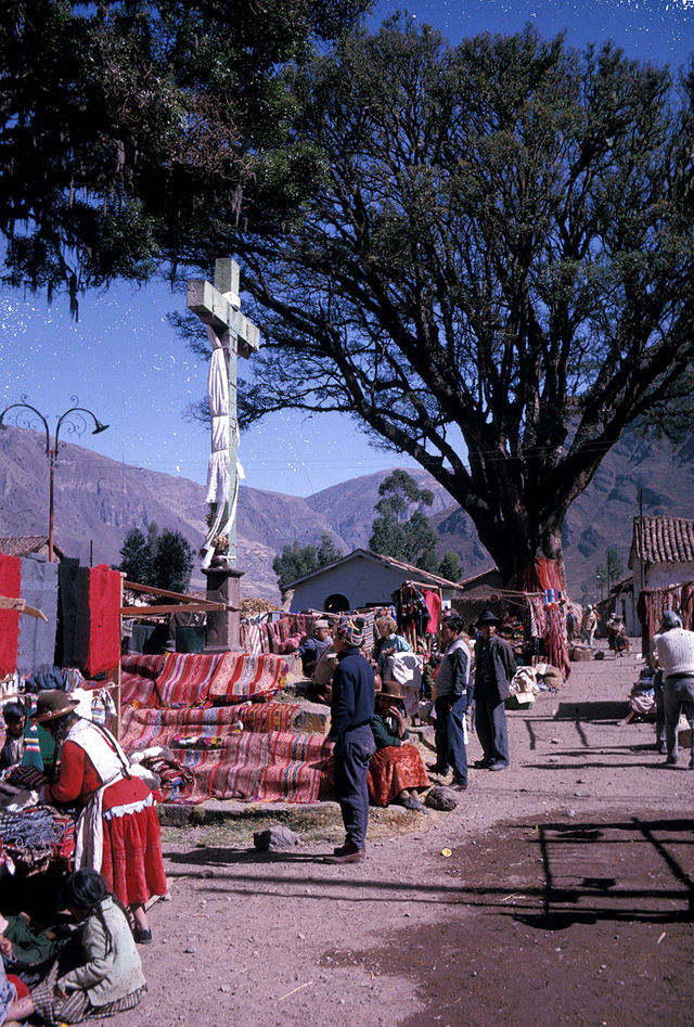 Market in Pisac, Peru, 1963