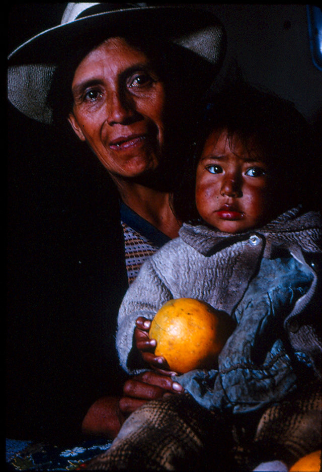 Mother and child in Yerupaja, Peru, 1966