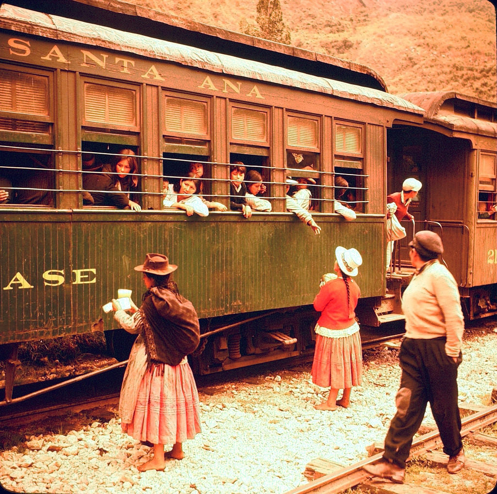 On the way to Machu Pichu via railroad, 1960
