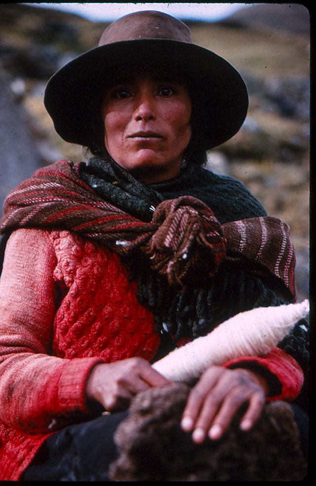 Portrait of a Peruvian woman in 1966