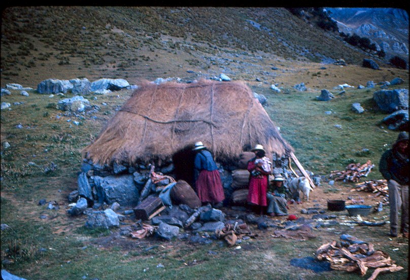 Family in Yerupaja, Peru, 1966