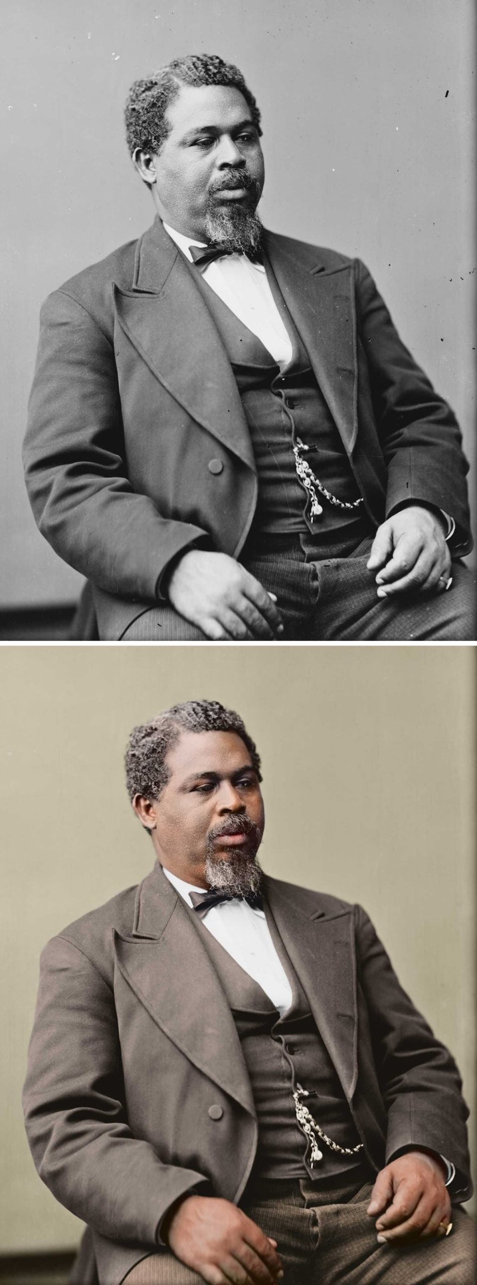 African American legislator Robert Smalls of South Carolina.