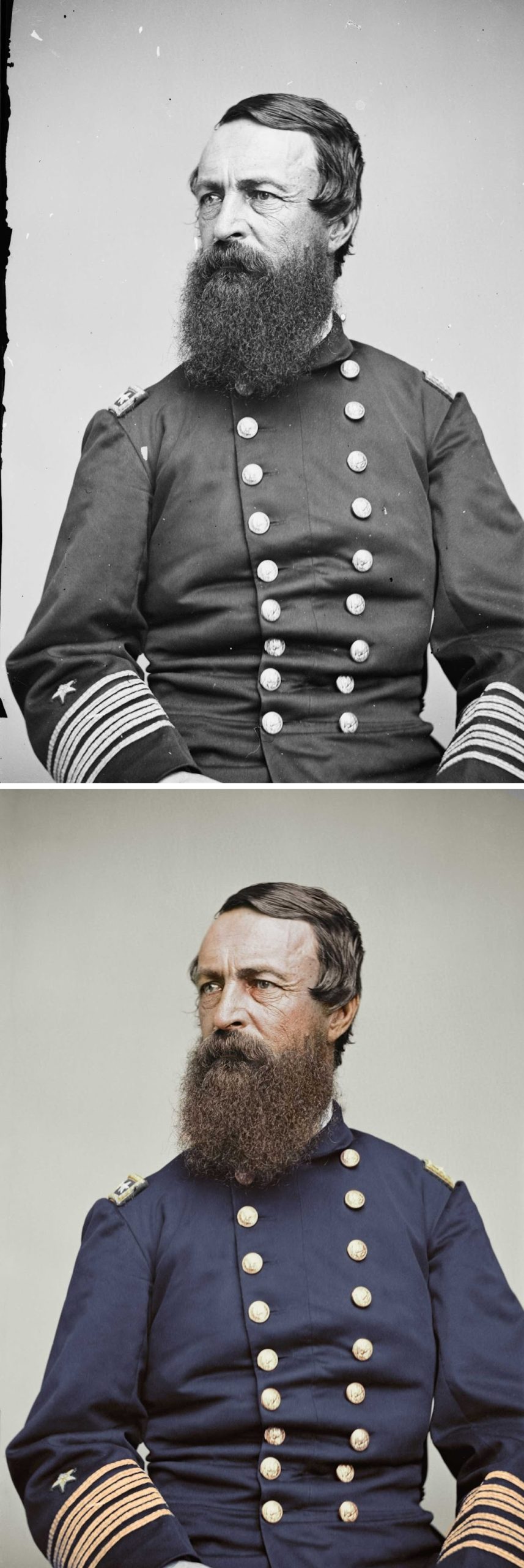 Portrait of Rear Adm. David D. Porter, officer of the Federal Navy, 1860.