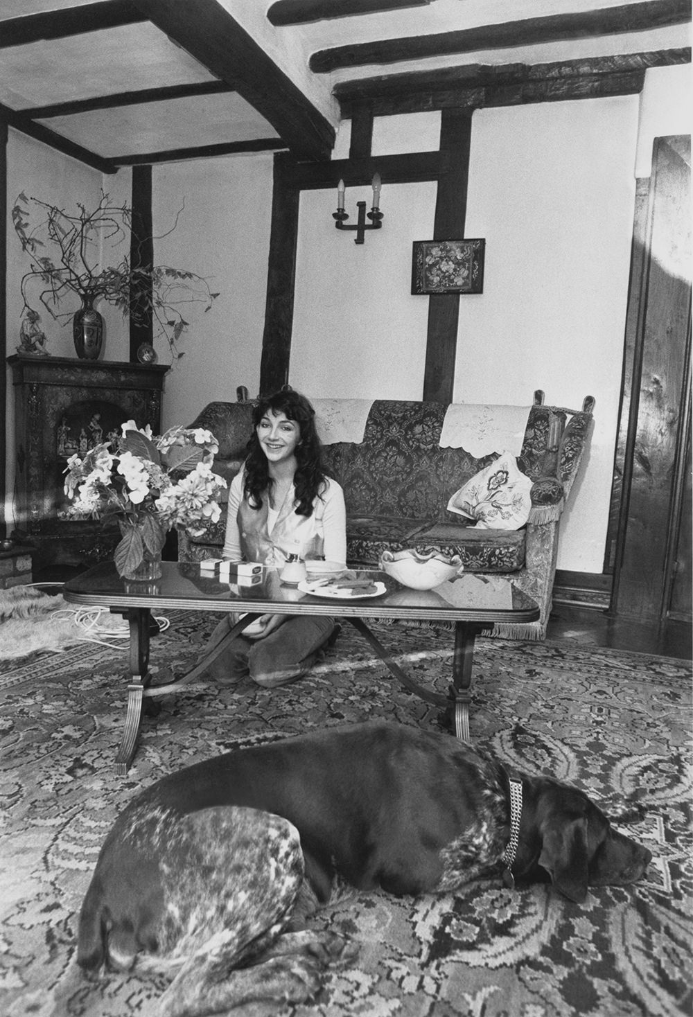 Kate Bush and her dog