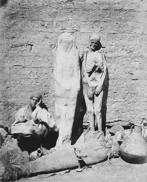 A street Vendor selling Mummies, 1875