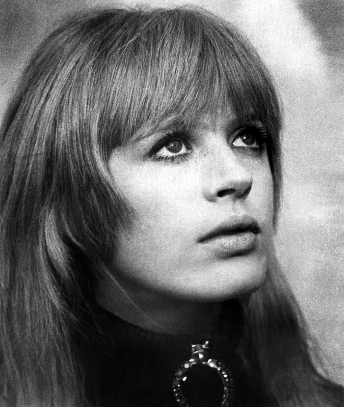 Marianne Faithfull in a promotional photo for “The Girl On A Motorcycle”, 1967
