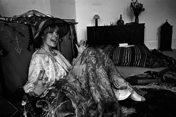 Marianne Faithfull at home in London, 1967.