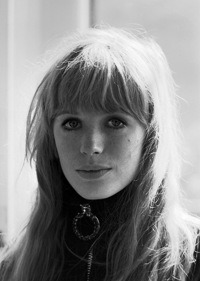 Marianne Faithfull on set of “The Girl On A Motorcycle”, 1967