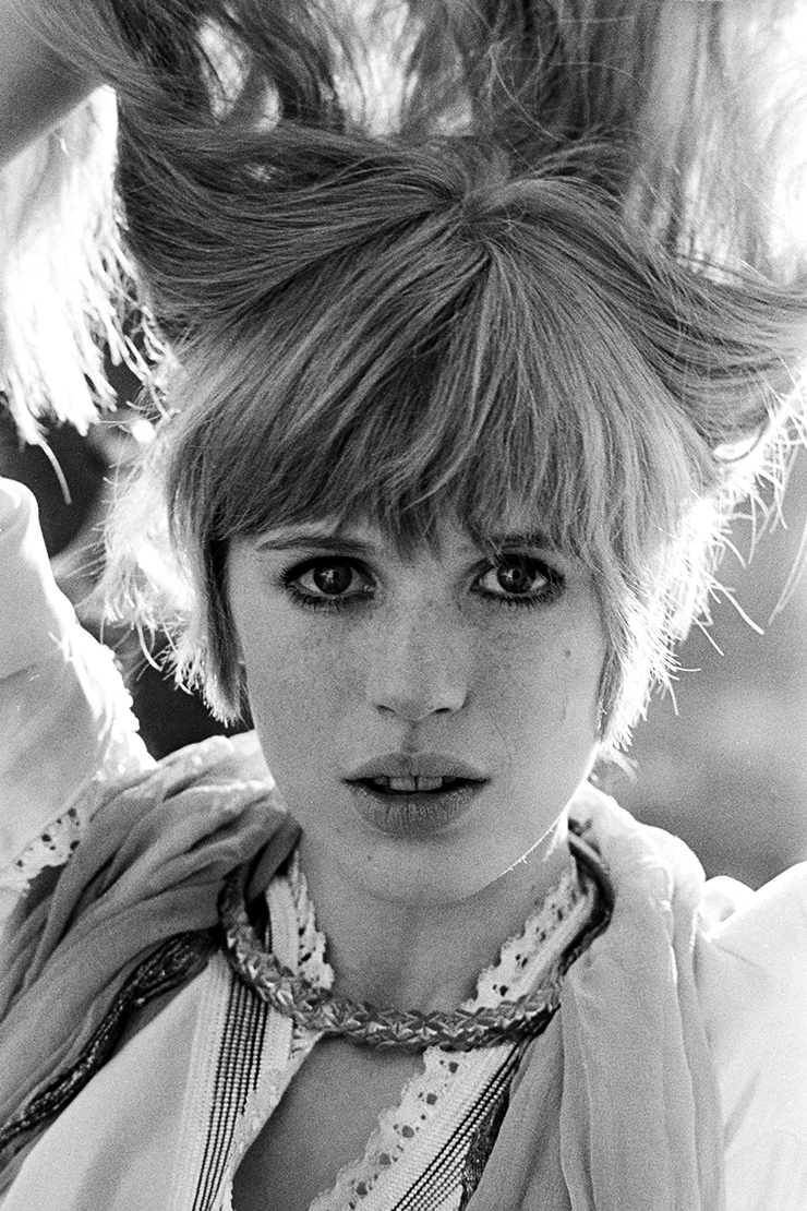 Marianne Faithfull in Heidelberg, Germany, 1967.