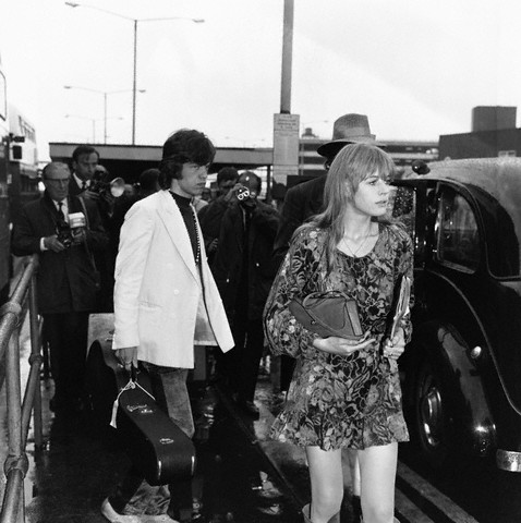 Marianne Faithfull with Mick Jagger, 1960s