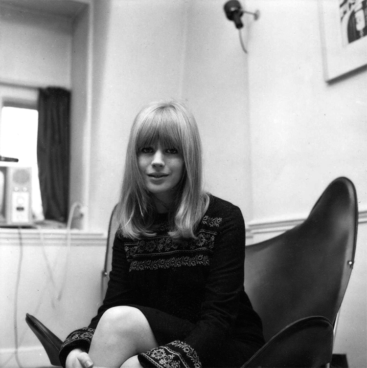 Marianne Faithfull by Rob Bosboom, ca. 1966