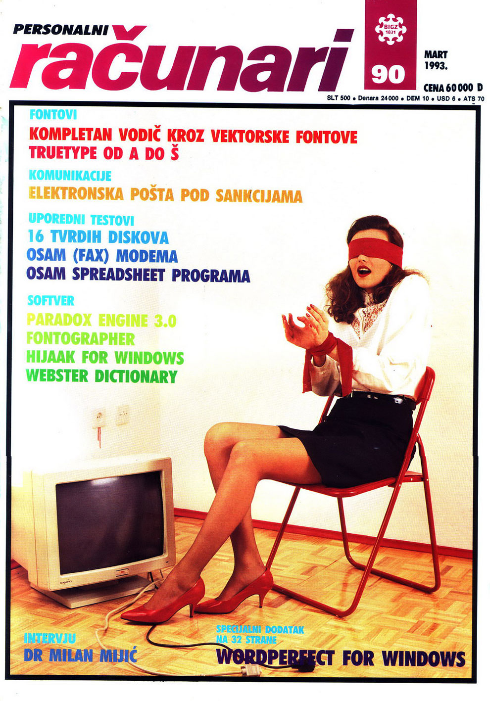 Sensual Vintage Yugoslavian Computer Magazine Covers Girls Of The 1980s-90s