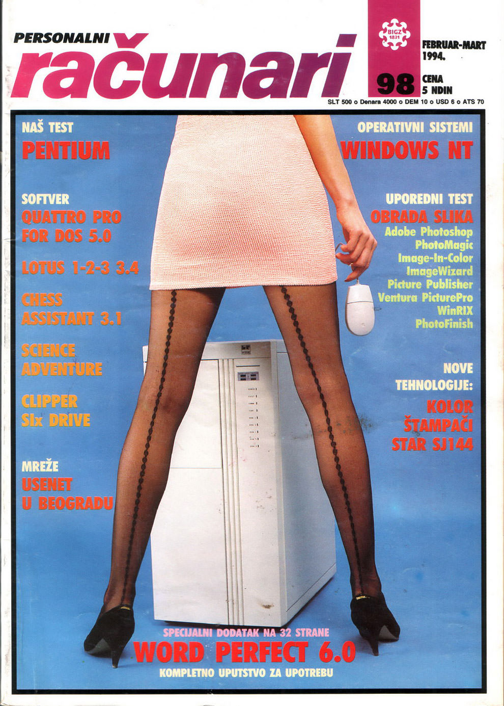 Sensual Vintage Yugoslavian Computer Magazine Covers Girls Of The 1980s-90s