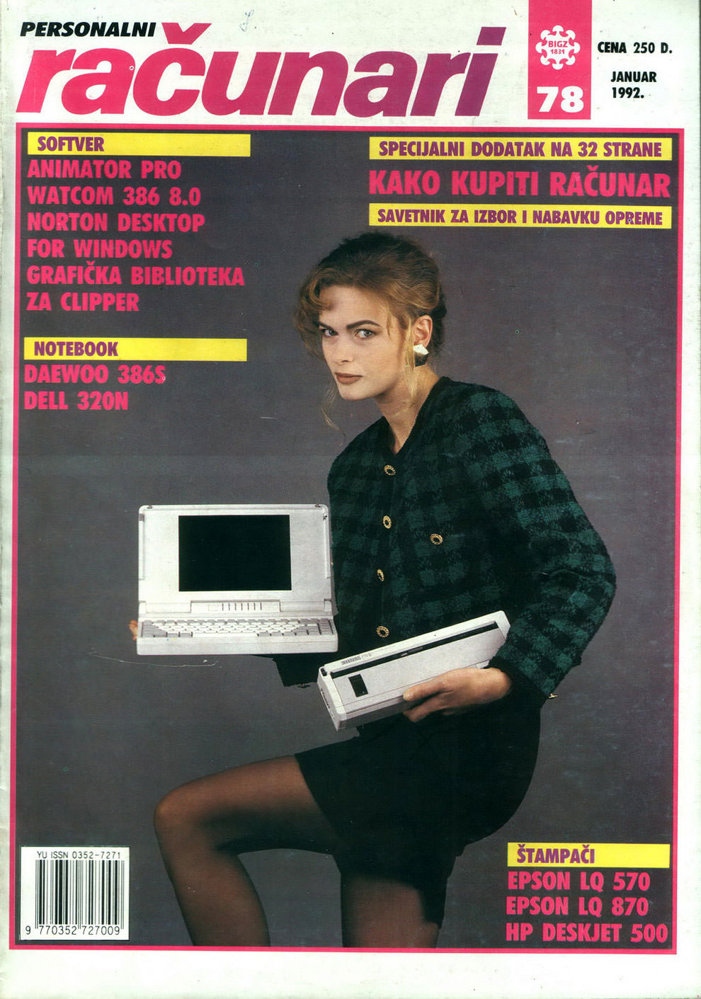 Sensual Vintage Yugoslavian Computer Magazine Covers Girls Of The 1980s-90s