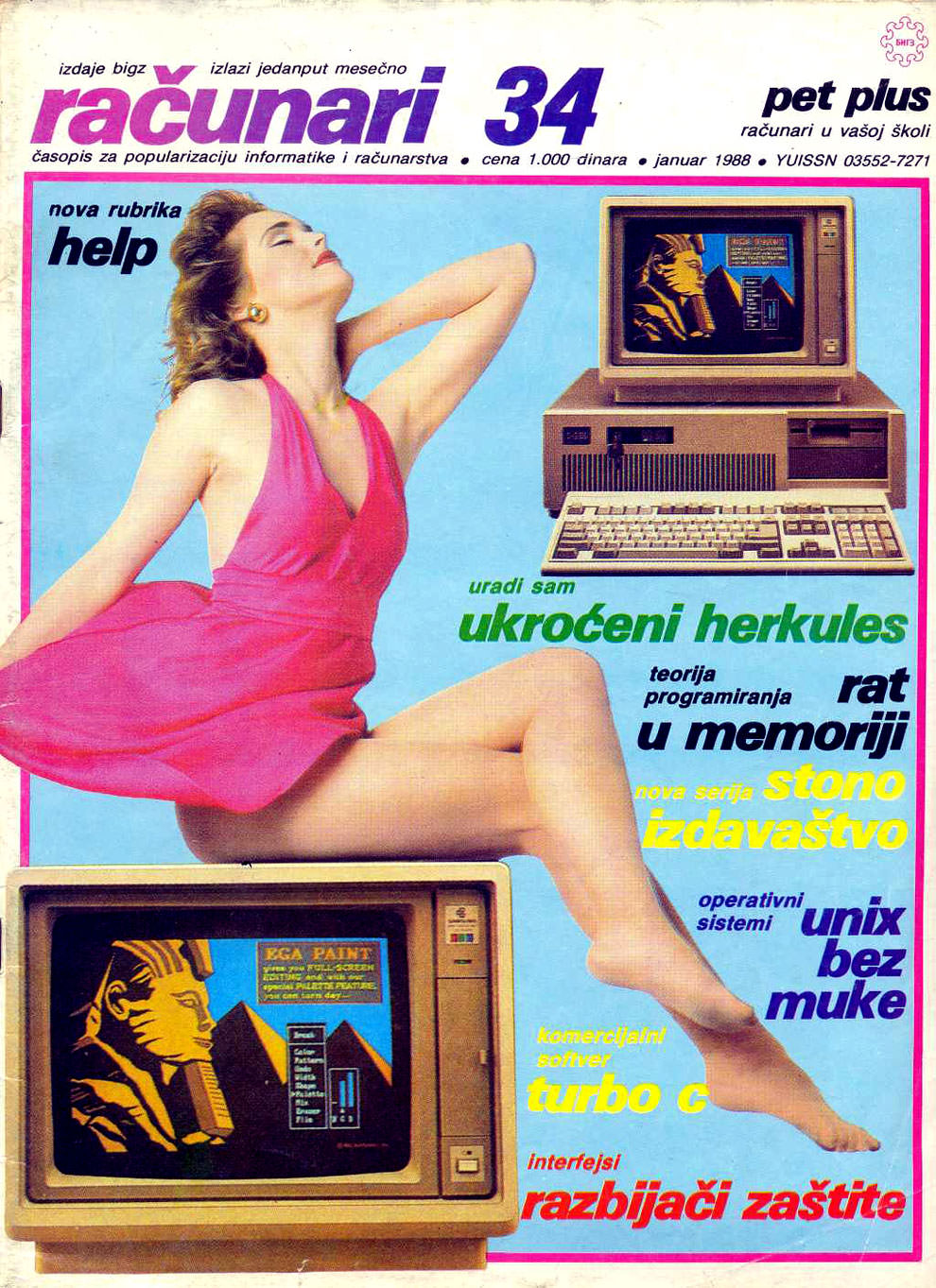 Sensual Vintage Yugoslavian Computer Magazine Covers Girls Of The 1980s-90s