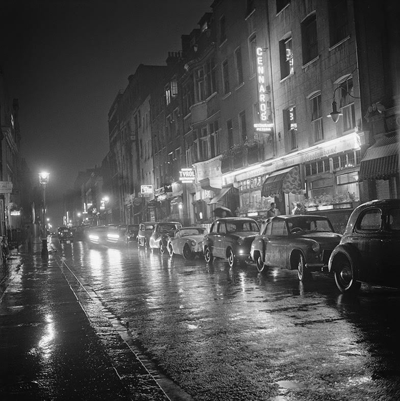 A rainy night in Soho, 1955