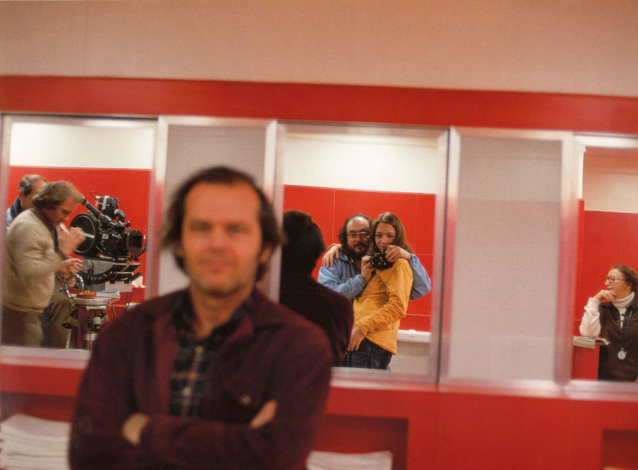 Jack Nicholson on set.