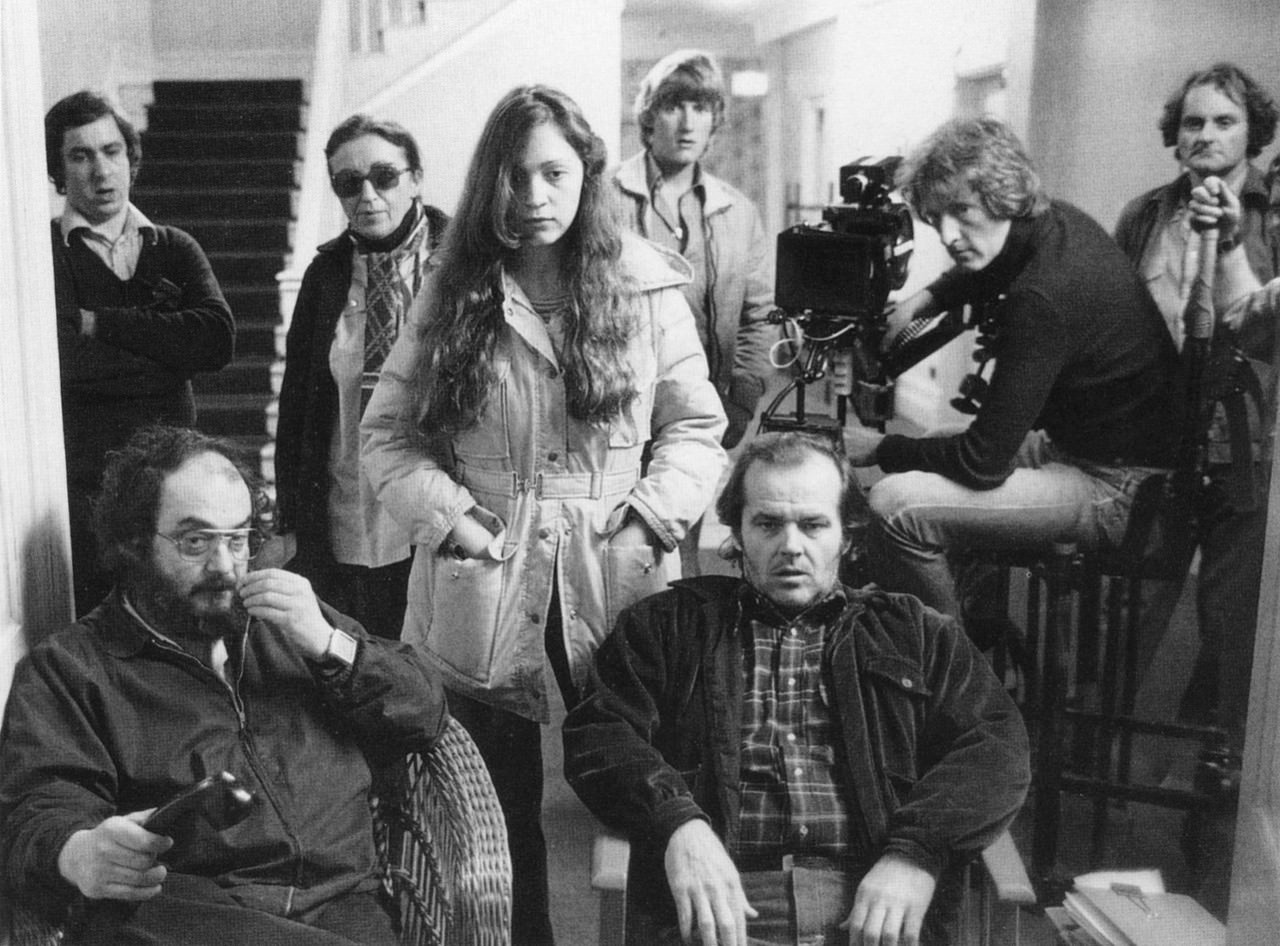 Stanley Kubrick, Jack Nicholson, Steadicam inventor Garrett Brown, Kubrick’s daughter, Vivian, Continuity Supervisor June Randall, and others.