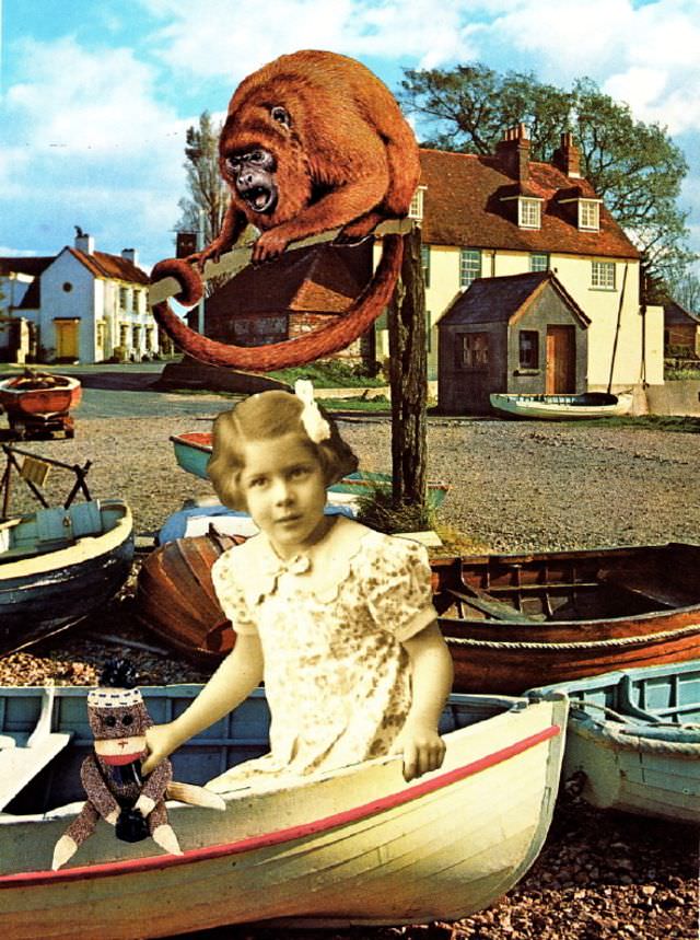 Jenny's greatest pleasure was taunting, with her favorite toy, a howler monkey who lived in the backwater of Chichester Harbor