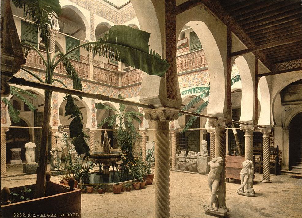 Museum: entrance hall, I, Algiers, Algeria