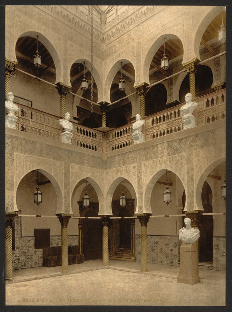 Interior of governor's palace, Algiers, Algeria